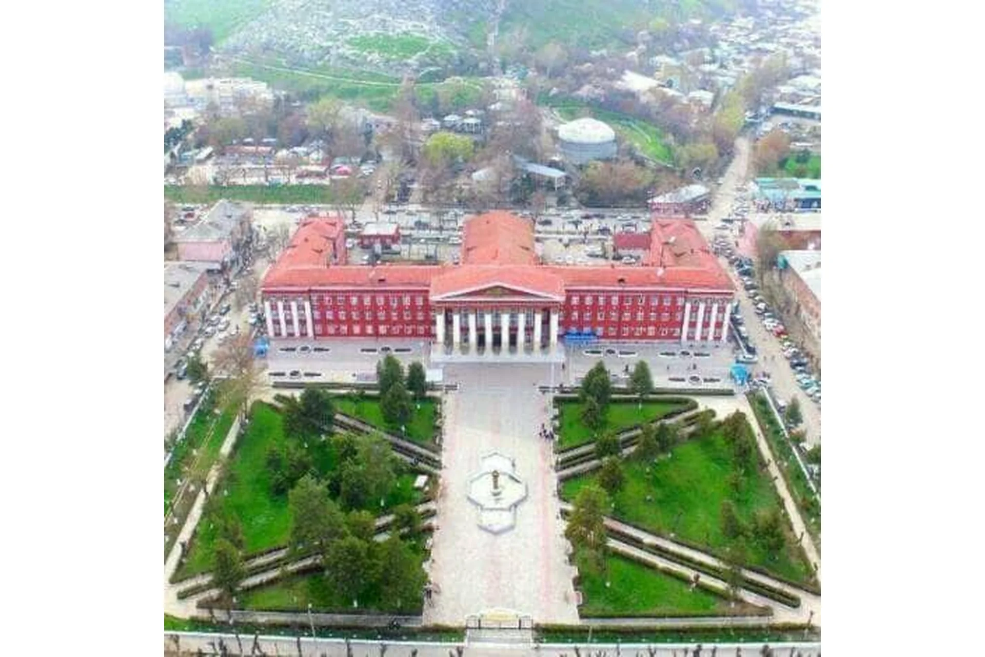 Osh State University campus and university infrastructure
